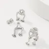 Boucles D'oreilles Lalynnly Femme Personnalité Abstraction Grenouille Boucle D'oreille Pour Les Femmes Simple Animal En Gros Accessoires Cadeaux E10025