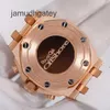 AP Orologio svizzero di lusso Ap 26231or Royal Oak Offshore Panda Face Piatto bianco Orologio da donna con diamanti intarsiati in oro rosa Orologio svizzero con macchinari automatici Wat MYLU di fama mondiale