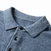 Pulls pour hommes automne et hiver pull en cachemire 100 pull en laine mérinos décontracté lâche polo tricoté bas chemise veste 231116