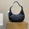 peach Designer bag Leather shoulder half moon bag womens purse Fashion Underarm expensive handbag hobo crossbody bags clutch tote