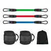 Bandes de résistance 3pcs bande de cheville ensemble de bande de fixation réglable conception jambe portable compacte avec sangles