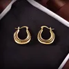 Hoop Coldings Designer for Women Luxurys Gold Huggie Ear Studs moda biżuteria oorbellen mosiężne materiał matka nauczyciel