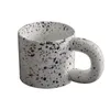 Muggar nordiska keramiska mugg handgjorda par vatten kopp enkel stänk bläck konst kaffe vardagsrum bord dekoration tillbehör