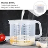 Wine Glasses Mixing Bowl Lid Baking Salad Tool Pancake Dispenser Glass Bowls Lids Scale Pot Tools