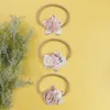 Baby Girls Flower Nylon Headband Cute Baby Elastic Hair Band Nowon Nieprawidłowy Kwiat maluch na głowę akcesoria dla dzieci luzem