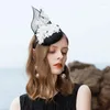 Береты, весенне-летняя шляпа-федора, британская модная льняная банкетная кепка, женская свадебная элегантная шляпа, женские красивые кепки H6593