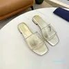 Prado skor tofflor kvinnor veckade mule pradity sommar topp designer glid mode sandaler 03-01