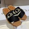 Women Woody Slides Designer Canvas Rubber Slippers White Black Soft Pink Sail Womens Mules Flat House Sliders Australia Slipper Flip Flops Fashion Shoes