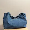 Famous Double Letter Fashion Denim Designer Bags de ombro French Luxury Plus Women Undermail Handbag Caro de alta qualidade Compras de grande capacidade