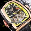 BZF Twin Turbo herenhorloge JCFM05 Twin Tourbillon automatisch roségouden bezel DLC kast skeletnummermarkeringen witte lijn lederen supereditie trustytime001Horloges