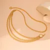 Belts Fashion Punk Alloy Waist Chain Women Trendy Gold Silver Color Multi Layer Metal Chains Exaggerated Body Accessories Gifts