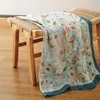 Decken Kangobaby #My Soft Life# Premium-Qualität für alle Jahreszeiten, dickere Musselin-Baby-Puckdecke aus Bambus-Baumwolle, Born Wrap Infant Quilt 231116