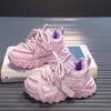 Zapatillas de deporte PU para niños zapatos deportivos de invierno linda princesa antideslizante luz para niños moda casual zapatos deportivos color sólido brillante 231115