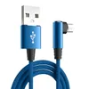 3A USB Micro Cable 90 -градусный шнур для зарядного устройства Data Data Data для Samsung Xiaomi Мобильные смарт -аксессуары быстро зарядка USB -кабель