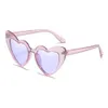 Liefdevormige hartvormige zonnebril voor dames, modieuze perzikhart zonnebril met groot frame, gepersonaliseerde bril