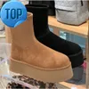 Newly arrived Classic Dipper short snow boots for women winter new elastic slim with fashionable and versatile side zippers plush thick cotton shoesG