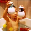 Giocattoli da bagno Nuoto per bambini Bagno Bagno Doccia Giocattolo Per bambini Uovo di pinguino Spruzzatore d'acqua Spruzzatore Meccanismo a orologeria 1110 Drop Deliver Dhljf