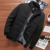 Parkas pour hommes Treesolo Vêtements de mode pour hommes Col montant Garder au chaud Manteaux Veste rembourrée en coton Vestes bouffantes Automne Hiver Vestes doublées de fourrure J231116