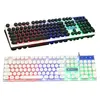 Claviers Clavier de jeu imitation mécanique et souris USB 104 Keycaps Gamer russe avec rétro-éclairage Key Board1 Drop Delivery Compute Dhova