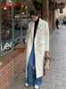 Women's Fur Faux 2023 Autumn and Winter Ladies Woolen Coat is White Fashionable Korean Highgrad Thick Long 231115