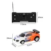 Electric/RC Car Mini Can Remote Control Racing Vehicle Battery Operated Plastic RC Racing Car med vägspärrar RC Racing Drift Car Christmas Gift 231115