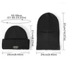 Berets 2023 2 In 1 Mask Beanies Men Winter Balaclava Hat Face Shield Ski Bonnet Tactical Cycling Earmuffs Cap Knitted Headgear