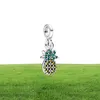 Fine jewelry Authentic 925 Sterling Silver Bead Fit Charm Bracelets Me Series Safety Chain New Pineapple Small Safety Chain Pendant beads2707297