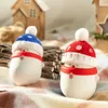 Space Heaters Christmas Gift Winter Hand Warmer USB Rechargeable Electric Heater Snowman Handy Mini Warmer Power bank 2 In1 For Home Office YQ231116