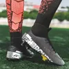 Kleid Schuhe Männer Fußball Schuhe Erwachsene Kinder TF/FG Hohe Knöchel Fußball Stiefel Stollen Gras Training Sport Schuhe Trend männer Turnschuhe 35-45 231116