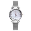 Montres-bracelets Montre haut de gamme Dames Vibrant Réseau Maille rouge avec tendance Quartz 2 Rupees Articles Reloj Para Mujer