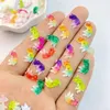 Tırnak Sanat Dekorasyonları 50 PCS Sevimli Mini Karikatür Renkli Japon Balığı Rhinestones Gems Glitter Mücevher Manikür Dekorasyon Accessorie