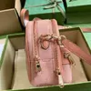 Sacca a tracolla in tela sacca di design di qualità per la signora mini rosa vera in pelle fresca borse per adolescenti lo zaino in moda socialite con scatola