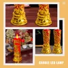 Kinesiska LED -lätta leveranser Lamp E27 Montering av bröllopslampor Forntida ljusstake Style Altar Retro Vintage Drivs