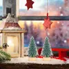 크리스마스 장식 장식 Xmas Tree Decor Adornment Party Ornament Miniature Sisal Frost Trees