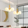 Lustres lustre moderne éclairage pour salle à manger chambre nordique verre maison décoration intérieure luminaire suspendu luminaire