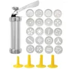 Baking Moulds Upgrade Aluminum Cookie Maker Press Kit Manual Churros Machine Christmas Spritz Gun Biscuit Tools Set