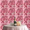 Fleurs décoratives 3D panneau mural artificiel fleur toile de fond Roses pour mariage douche nuptiale fête décoration extérieure