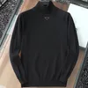 Erkek ve Kadın Tasarımcısı Yeni Sweater Moda Kadın Üçgen Kazak M L XXL XXXL Yüksek Boyun Sıradan Uzun Kollu Sıcak Kazak Sonbahar ve Kış Uzun Kolu Giyim