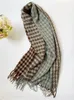 Eşarp Kadın Eşarp Sonbahar Kış Vintage Houndstooth Scarve Pashmina Mujer Femme Foulard Bufanda Wrap Şalları Unisex Erkekler Pareo 231116