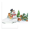 Cartes de vœux Cartes de vœux Fournitures de fête d'événement Festive Home Garden 3D Anniversaire Pop Up Carte Érable Rouge Cadeaux Faits À La Main Joyeux Chris Dhq84