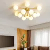 Ceiling Lights LED Indoor Lamps Bedroom Copper Light Restaurant Fixtures Home Modern Decoration Living Room Lighting