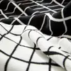 Blankets Black And White Plush Office Nap Blanket Conditioning Kid's Sofa Cover Super Soft
