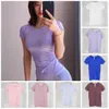 A-199 Women's yoga T-shirt women's high-elastic breathable running top quick-drying seamless short-sleeved sports cycling fitness wear
