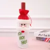 2023 Kerstversiering voor thuis Kerstman Wijnfles Cover Sneeuwpop Kous Cadeauhouders Kerst Navidad Decor Gelukkig Jaar Kerst 116