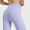 L221 High Rise Panty Yoga Pants vrouwen Elastische leggings geen T-Line zweetwedstrijden lopende sportbroek