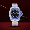 ROLAXS Fashion Mens Watches Automatyczne zegarek GMT Gold Mechanical 40 mm Mężczyzn stal nierdzewna obudowa Oryginalna klamra wodna odporna na swobodne zielone wirstwatch ma logo