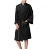 Abiti da donna lunghi abiti sfocati per donne con cappuccio kimono jnit accappatoio leggero morbido