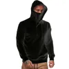 Men's Hoodies Men Hooded Hoodie Casual Long Sleeve Sweatshirt Pullover Jumper Fashion Workout Tops With Face Guard