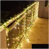 Decorazioni da giardino Decorazioni da giardino Luci solari Fata Foglia d'acero 10 5 2M Lampada ghirlanda esterna impermeabile per la decorazione Matrimonio Par Dhdwd