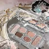 Ögon Shadow Flower Knows Swan Ballet 6 Colors Glitter Eyeshadow Delicate Matte Glow Shimmer Waterproof Makeup Eyeshadow Palette Cosmetics 231115